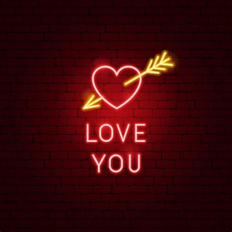Premium Vector Love You Neon Sign Vector Illustration Of Romance Promotion