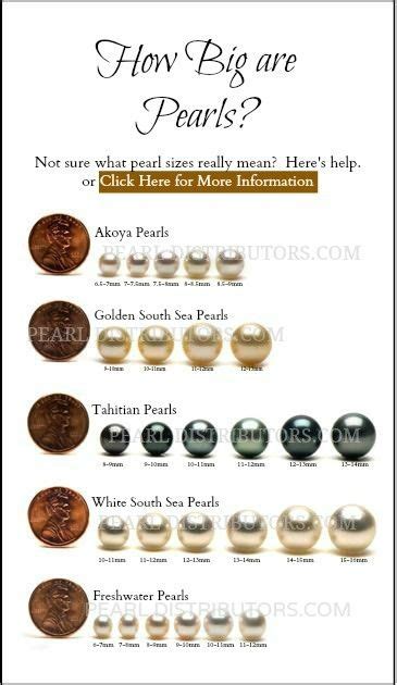 Pearl Size Guide Pearl Size Pearls Pearl Jewelry