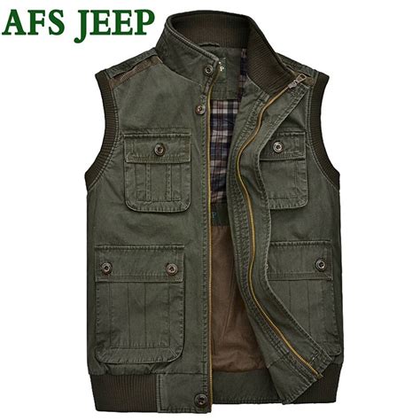Afs Jeep 2017 The New Brand Men S Solid Color Vest Leisure Overalls
