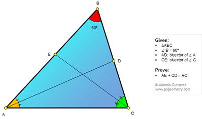 Triangle calculator sss (side side side). Go Geometry: Geometry Problem 1303: Triangle, 60 Degrees ...