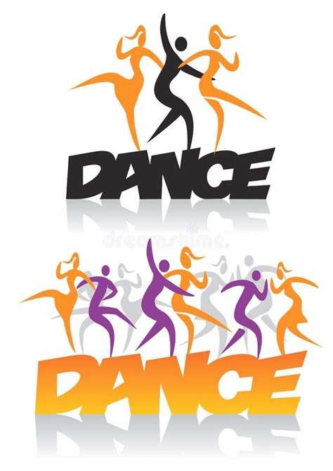Word Dance With Dancers Stock Vector Illustration Of Night 60794929