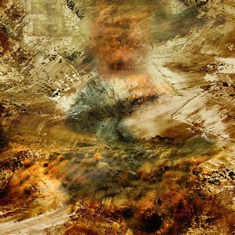 The Burning Bush Abstract Realism Painting By Georgiana Romanovna