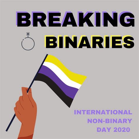 Queertausch Happy International Non Binary Day 🖤💜🤍💛