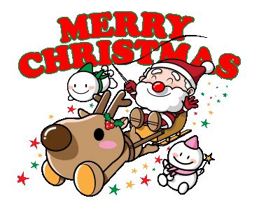 In china, santa is known as 'sheng dan lao ren' (traditional: LINE 個人原創貼圖 - 聖誕快樂!新年快樂! Example with GIF Animation