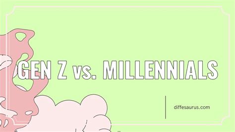 Gen Z Vs Millennials All Differences Explained Diffesaurus