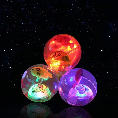 Children S Toys Light Up Bouncing Balls Flash Crystal Ball 5 5cm Toy