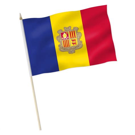 Huge collection, amazing choice, 100+ million high quality, affordable rf and rm images. Stock-Flagge : Andorra mit Wappen / Premiumqualität, 9,95