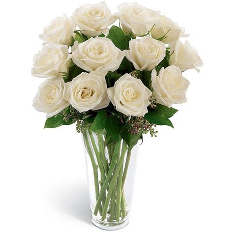 Gambar Bunga Mawar Putih Dalam Vas Bunga White Rose Bouquet