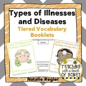 Another word for illness is sickness. Illness Vocabulary Activities - Types of Diseases and Illnesses | Vocabulary activities ...