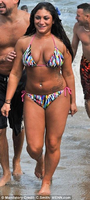 jersey shore s deena cortese proudly unveils her bikini body after weight loss daily mail online