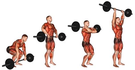 Barbell Clean And Press Exercise How To Tips Variations And Video Guide