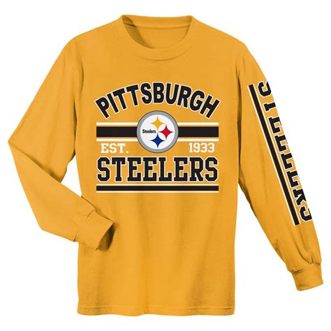 Nfl Boys Long Sleeve Graphic T Shirt Pittsburgh Steelers