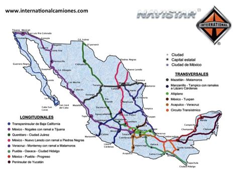 Mapa De Carreteras De México