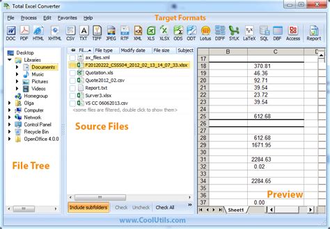 Total Excel Converter Convert Xls Xlsx Ods Xml To Doc Pdf Html Image