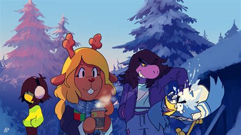 Kris Susie Noelle Holiday And Berdly Deltarune Drawn By Matt