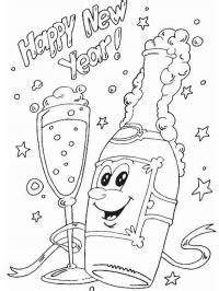 Champagne Coloring Page Funny Coloring Pages