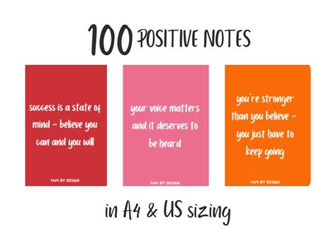 Daily Positive Thoughts Cards Positive Attitude Quotes Etsy