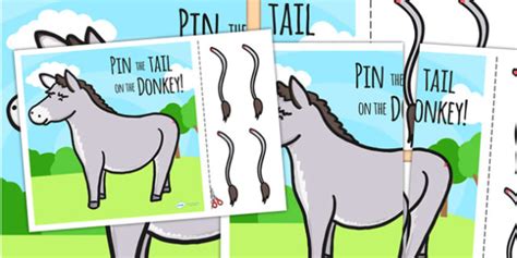 Pin The Tail On The Donkey Game For Children
