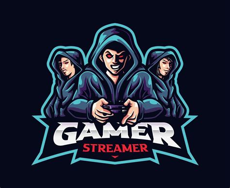 Streamer Gamer Mascot Logo Design 9682267 Vector Art At Vecteezy