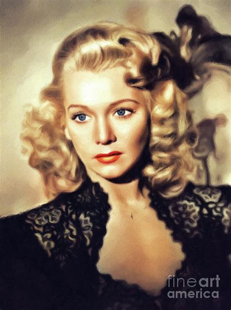 Carole Landis Vintage Actress Painting By Esoterica Art Agency Pixels