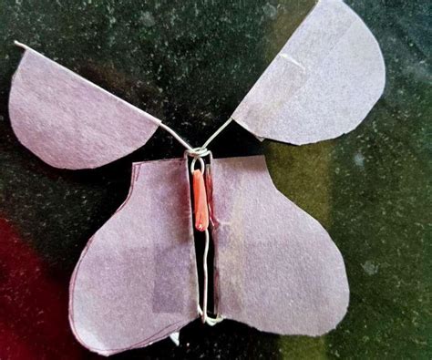 Flying Paper Butterfly 4 Steps Instructables