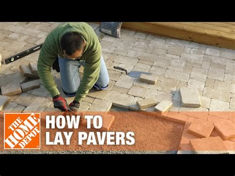 Helping doers in their home improvement projects. How To Lay Pavers - The Home Depot - YouTube