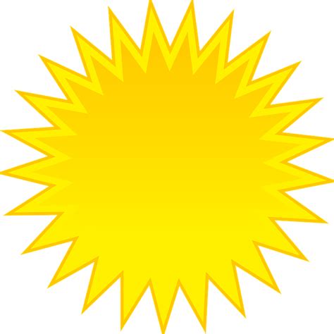 Sun Yellow Star Free Vector Graphic On Pixabay
