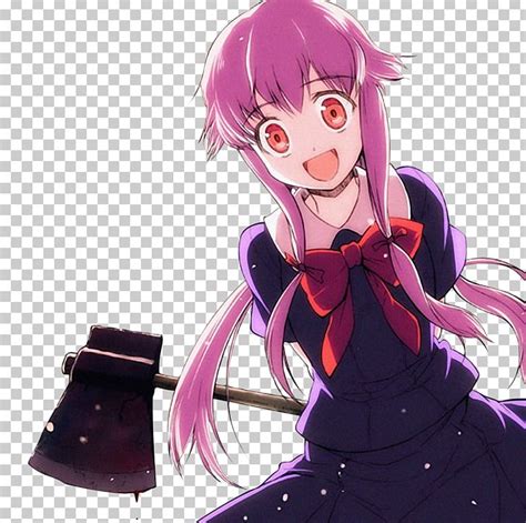 Yuno Gasai Future Diary Anime Character Yandere Png Clipart Anime