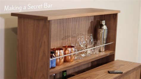 Building A Secret Bar With A Hidden Tv Cabinet Lift Youtube