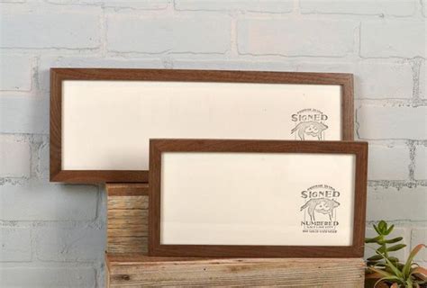 Panoramic Picture Frame In 1x1 Flat Style And Solid Natural Etsy