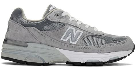 New Balance Grey 993 Sneakers In Gray For Men Lyst