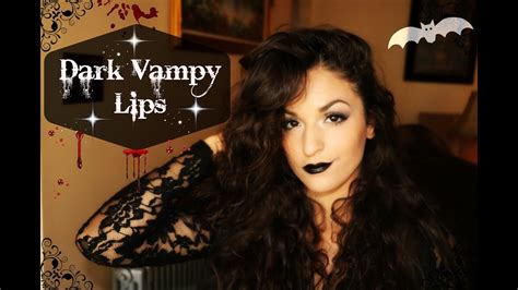 Dark Vampy Lips Halloween Look Youtube