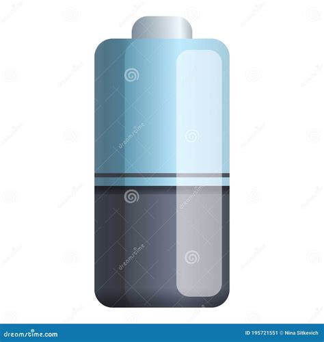 Lithium Battery Icon Cartoon Style Stock Vector Illustration Of