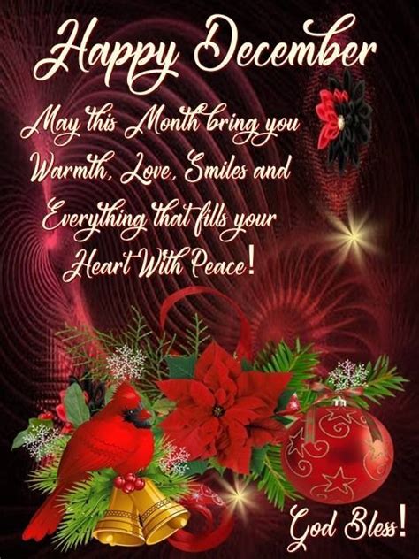 Happy December Happy December December Wishes Merry Christmas Message