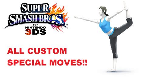 Smash 4 3ds All Of Wii Fit Trainers Special Moves Nitrosonic0