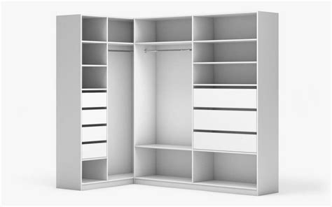 Flexi Storage White Shelf Corner Walk In Wardrobe Unit Bunnings