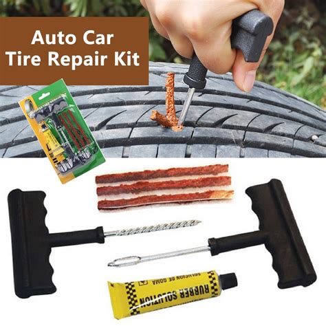Tire Repair Tools Kit Pcs Car Accessories Auto Bike Auto Tubeless Tire Tyre Repair Kit Puncture