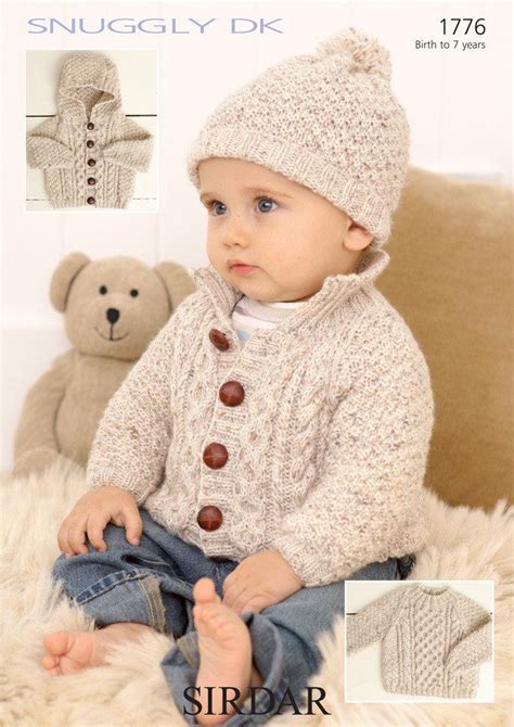 Sweater Jackets And Hat In Sirdar Snuggly Dk 1776 Downloadable Pdf