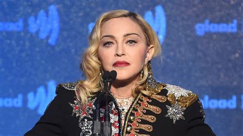 Madonna Goes Topless And Poses With Her Crutch See Photo Madonna