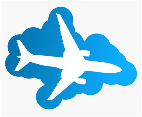 Transparent American Airlines Clipart Airplane With Clouds Clipart