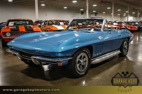 1965 Chevrolet Corvette Convertible Nassau Blue Convertible 327ci350hp