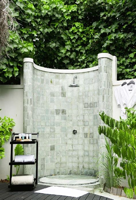 Embrace Nature With These 50 Best Outdoor Shower Ideas Outdoor Shower Outdoor Pool Shower