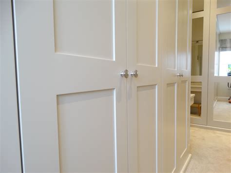 Shaker Doors Fitted Wardrobe Spray Painted Exterior London Alcove