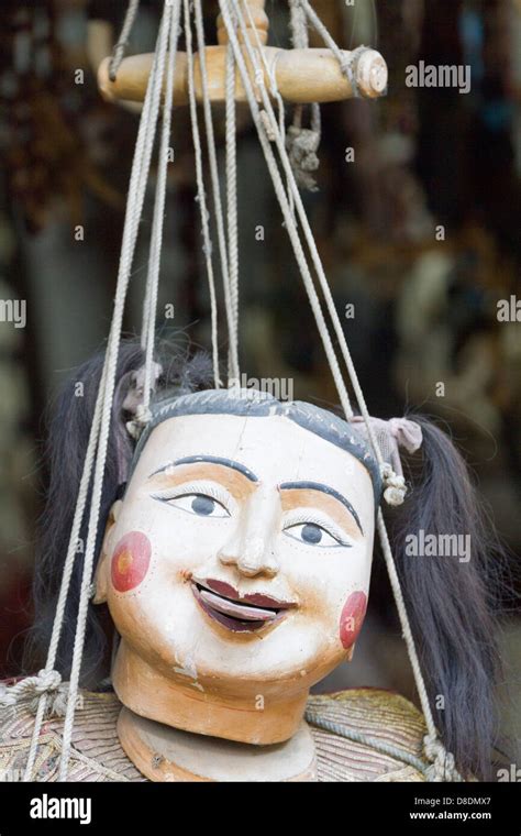Burmese Marionettes In A Puppet Maker Store Mandalay Myanmar Stock