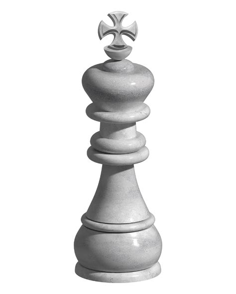 Silver Ceramic Chess King 3d Render 11306670 Png