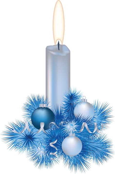 Blue Christmas Candle Png Photos Png Mart