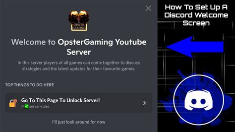 How To Create A Welcome Screen On Discord 2021 Tutorials Discord