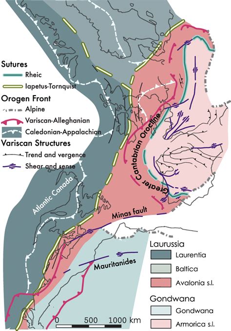 Schematic And Simplified Paleogeographic Map Of The Download