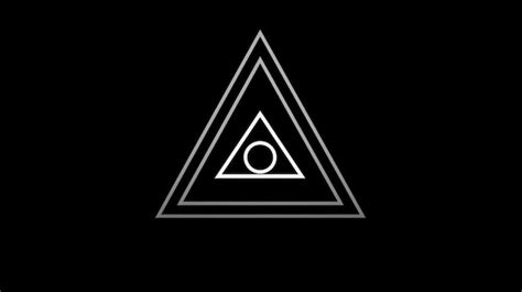 Premium Ai Image A White Triangle With A Black Triangle Inside It
