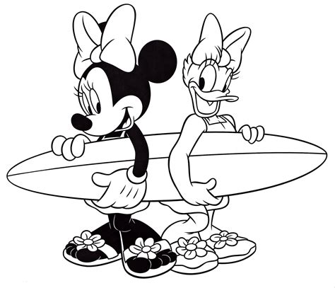 Minnie Mouse Y Daisy Duck Dibujos Para Colorear Y Imprimir Pdmrea The